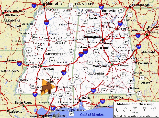 Hattiesburg is located in Forrest County (southeast Mississippi) on Interstate 59